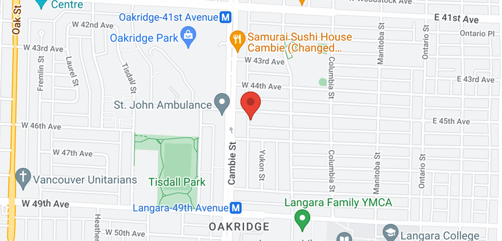 map of 460 W 45TH AVENUE
